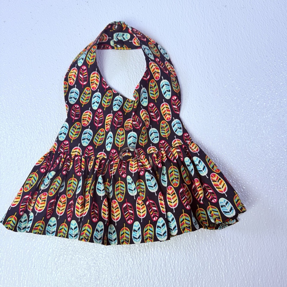 Dog Dress Harnes  Size M-L Small Dogs Dress New.